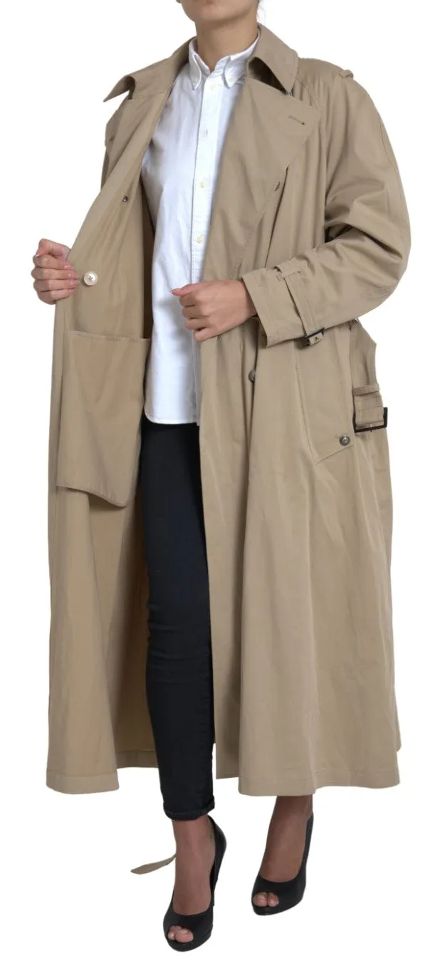 Khaki Double Breasted Trench Coat Jacket sold by Lord & Taylor product image thumbnail 4
