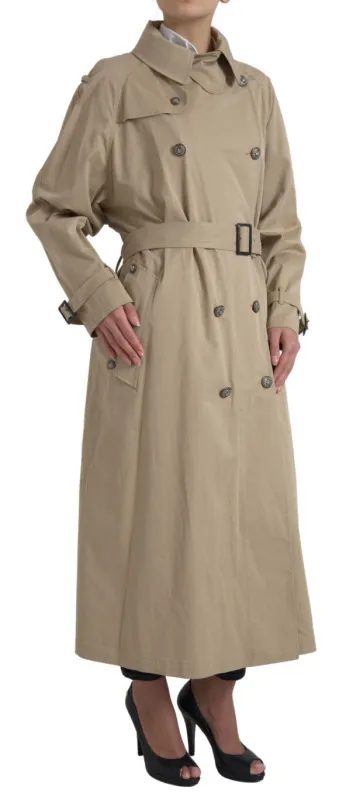 Khaki Double Breasted Trench Coat Jacket sold by Lord & Taylor