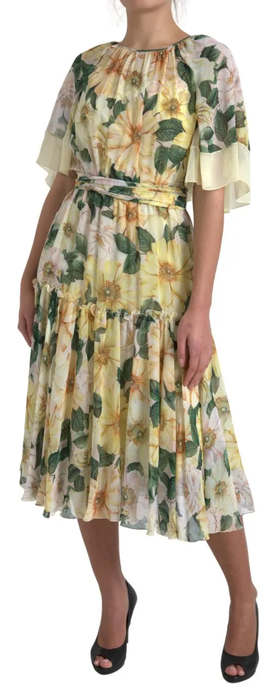 Multicolor Silk Floral Print Long Maxi Dress sold by Lord & Taylor product image thumbnail 3