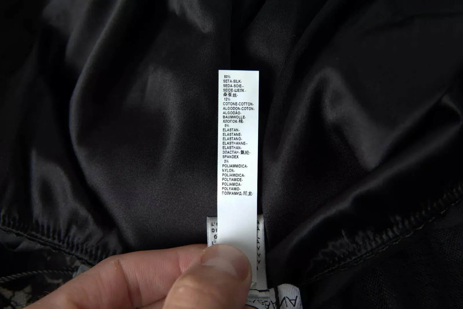 Black Lace Silk Sleepwear Camisole Top Underwear sold by Lord & Taylor product image thumbnail 4