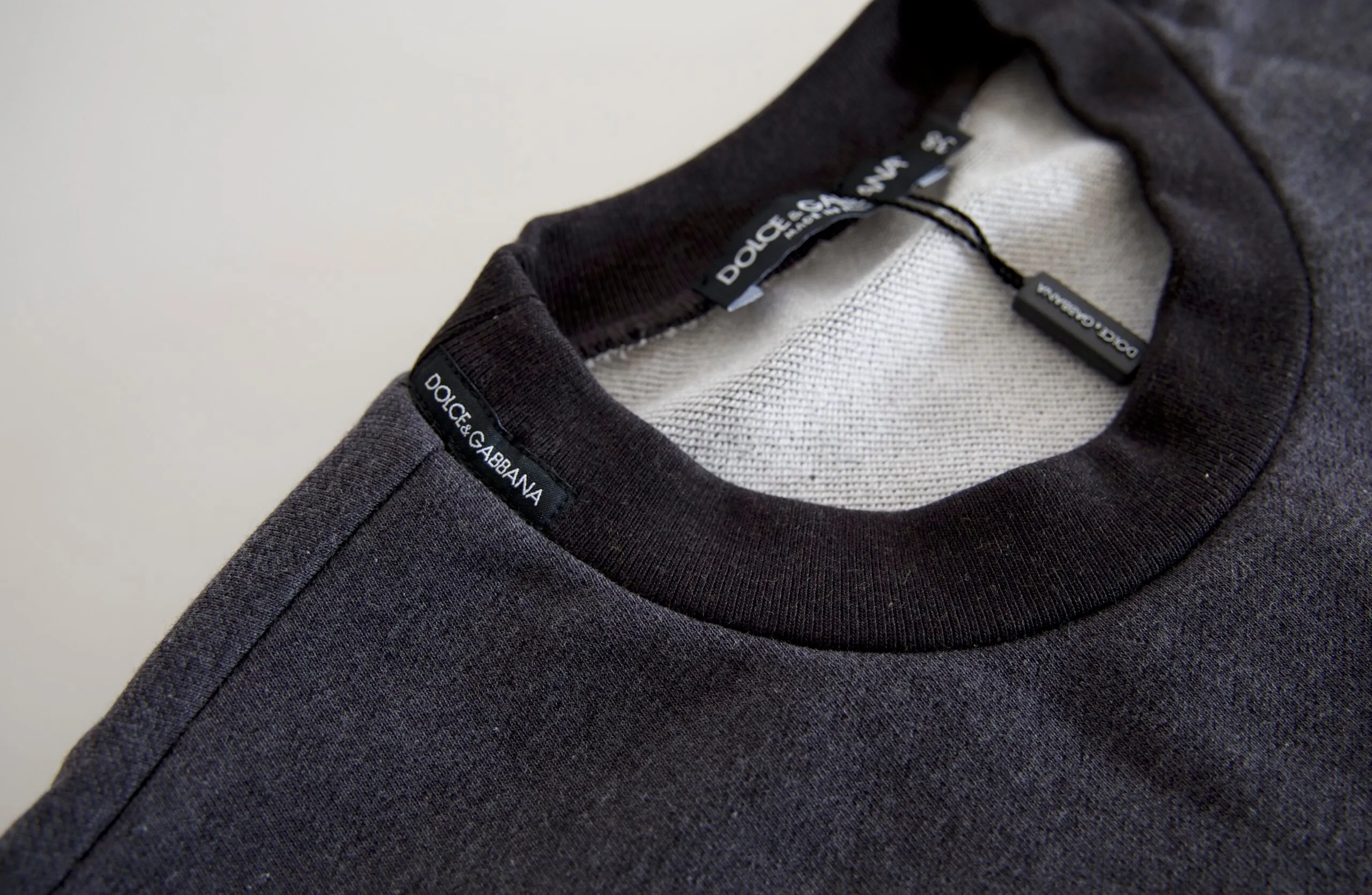 Dark Gray Cotton Crew Neck Pullover Sweater sold by Lord & Taylor product image thumbnail 3