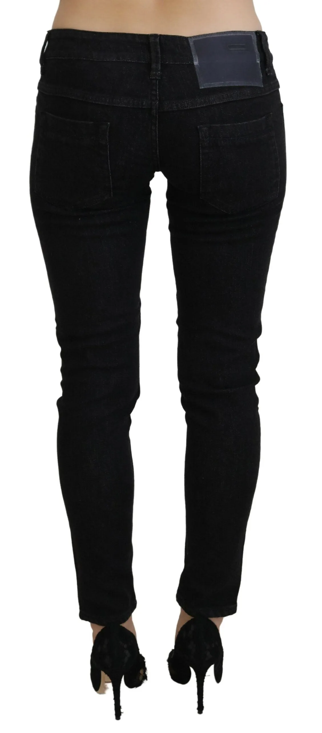 Black Low Waist Slim Fit Cotton Denim Jeans sold by Lord & Taylor product image thumbnail 3