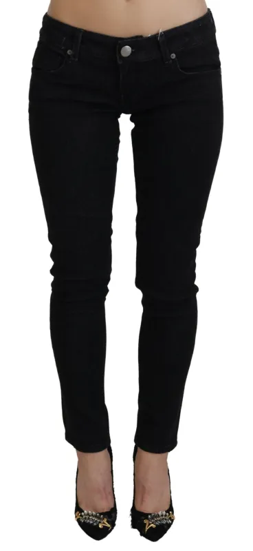 Black Low Waist Slim Fit Cotton Denim Jeans sold by Lord & Taylor