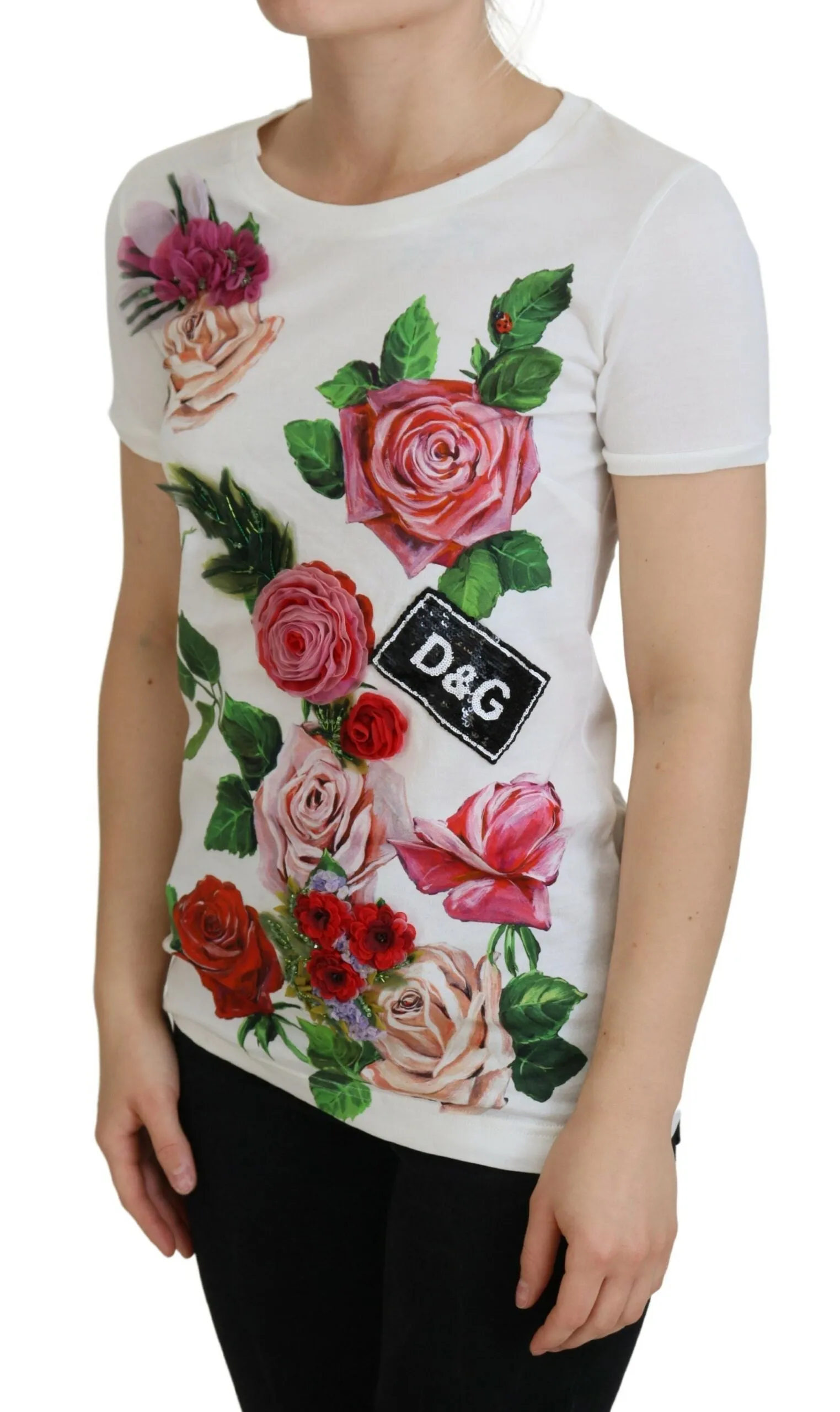 White Rose DGLogo Printed Short Sleeves Top sold by Lord & Taylor product image thumbnail 2