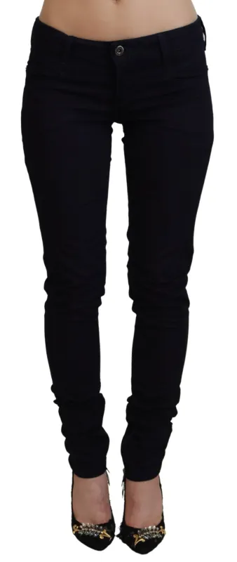 Black Low Waist Skinny Women Denim Jeans sold by Lord & Taylor