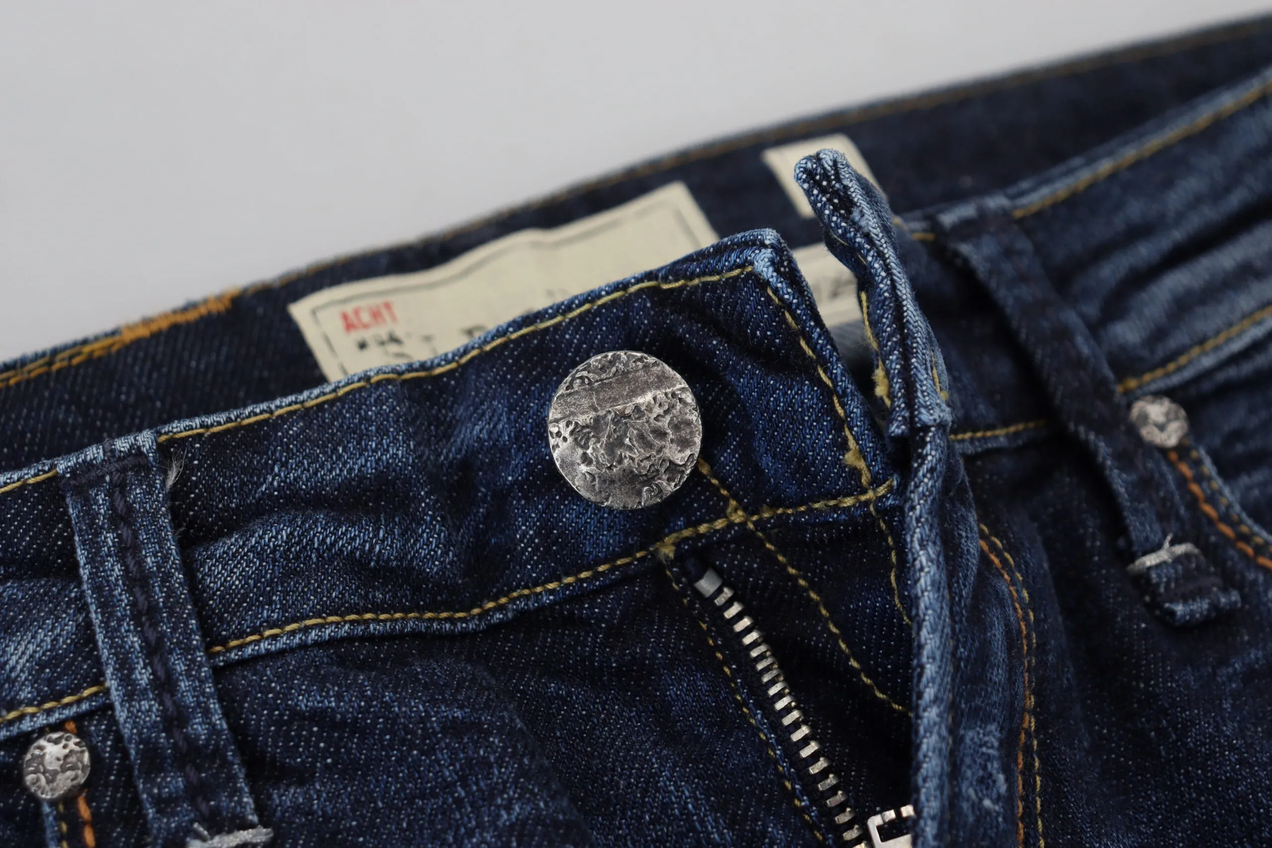Blue Washed Cotton Low Waist Women Casual Jeans sold by Lord & Taylor product image thumbnail 5