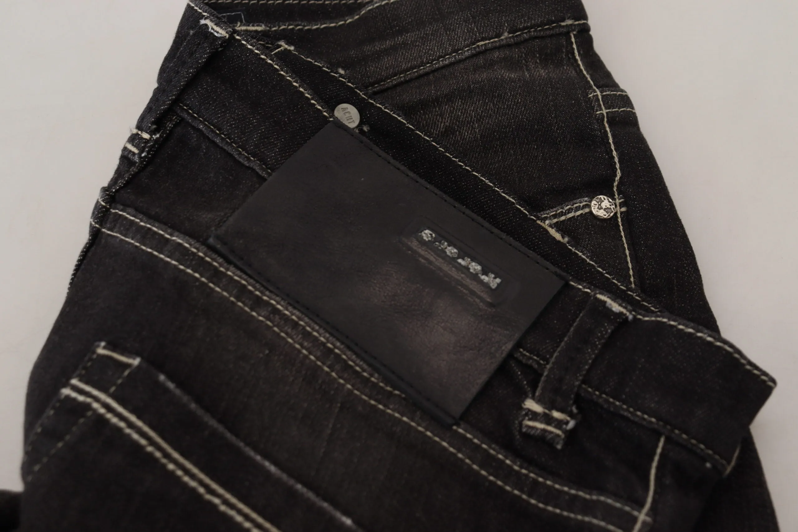 Black Washed Mid Waist Tapered Women Casual Denim Jeans sold by Lord & Taylor product image thumbnail 5