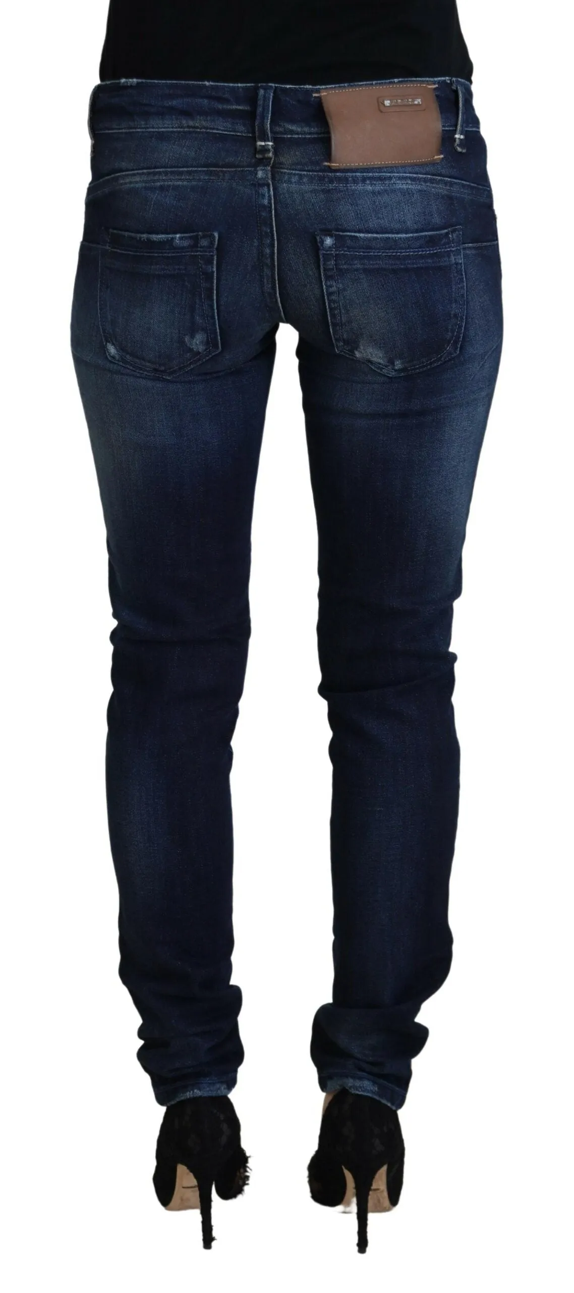 Blue Cotton Low Waist Slim Fit Women Casual Denim Jeans sold by Lord & Taylor product image thumbnail 3