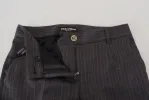 Gray Stripes Wool Tapered Women Pants sold by Lord & Taylor
