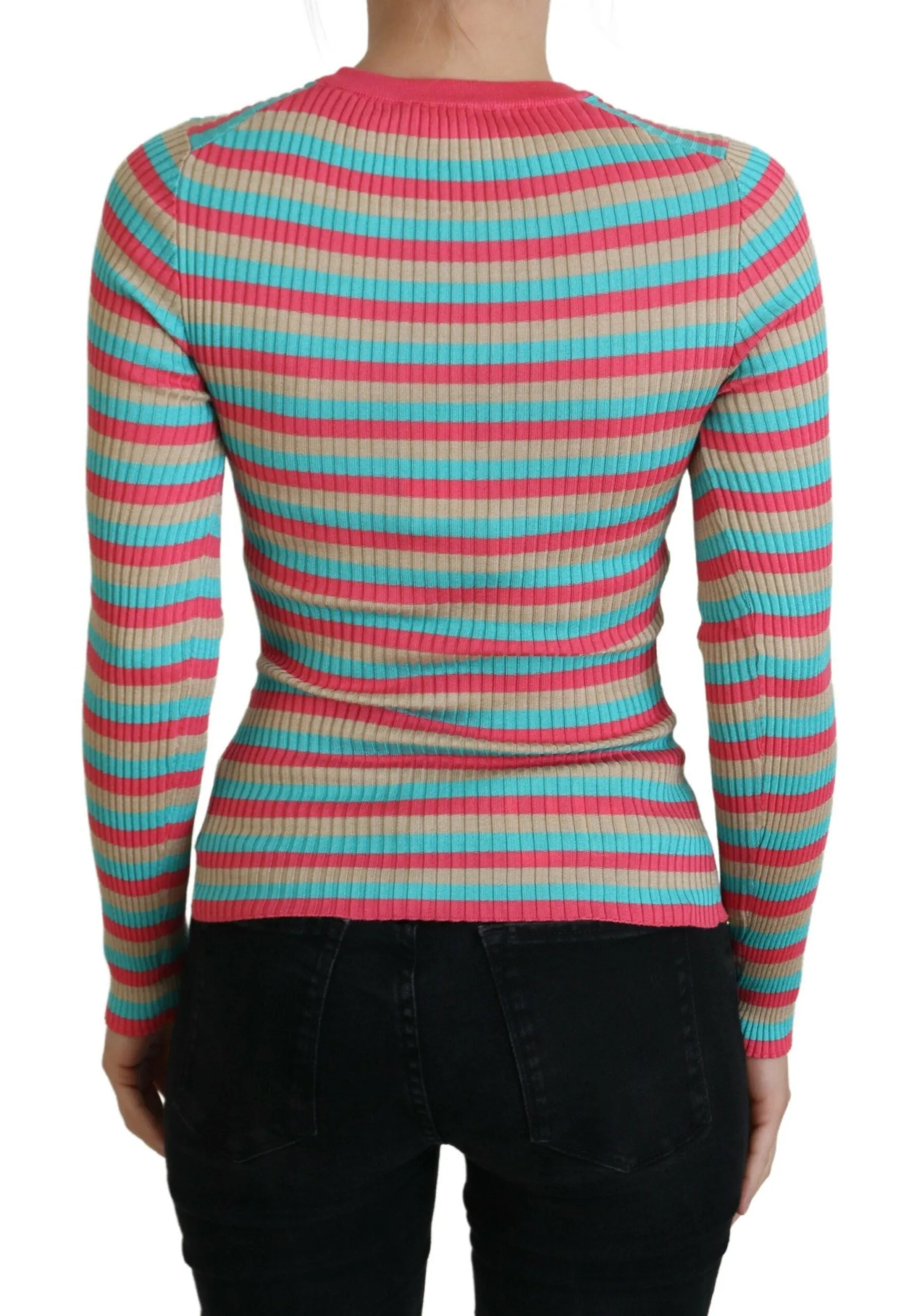 Multicolor Crewneck Pullover Silk Sweater sold by Lord & Taylor product image thumbnail 3