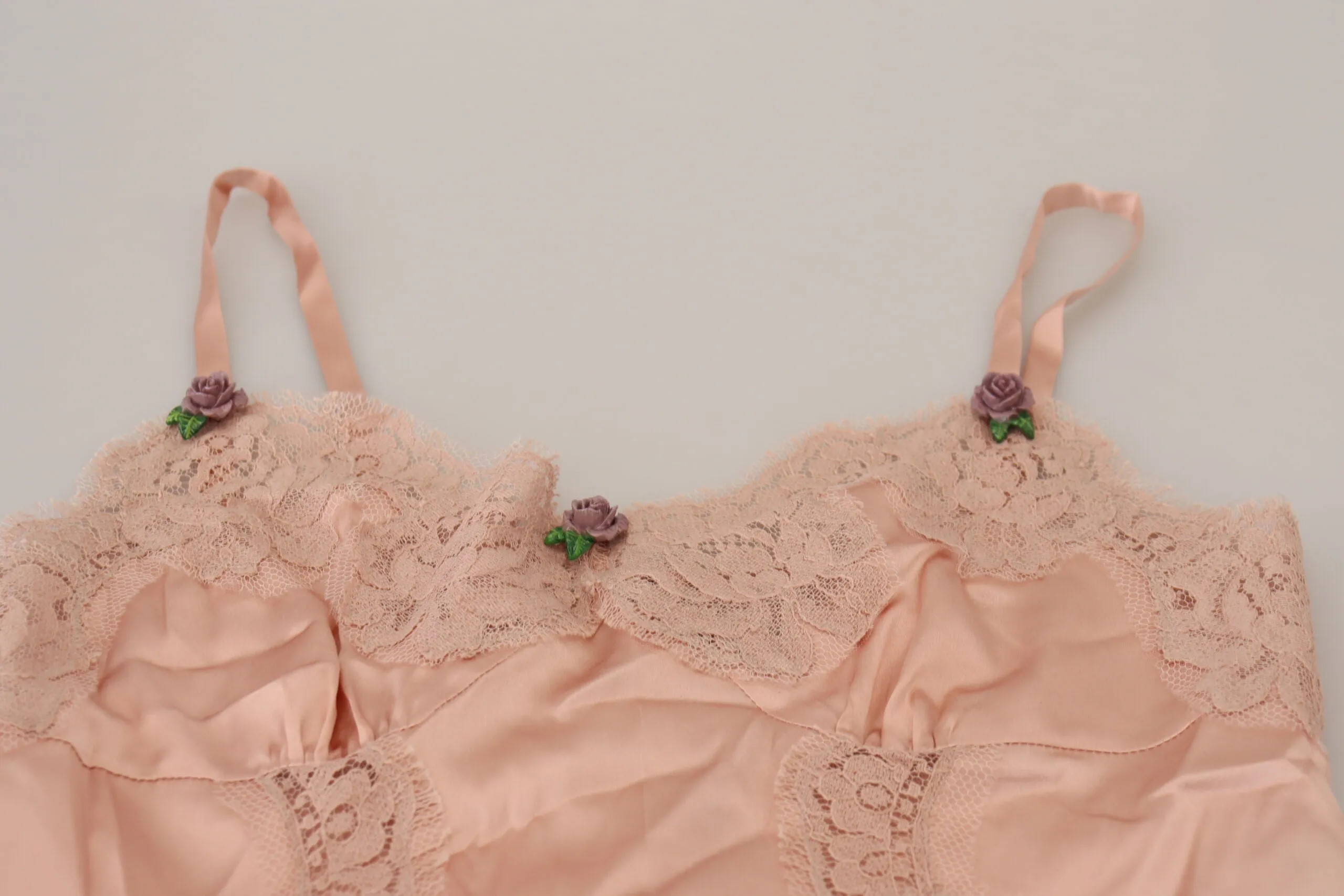 Pink Satin Lace Roses Tank Top Lingerie sold by Lord & Taylor product image thumbnail 5