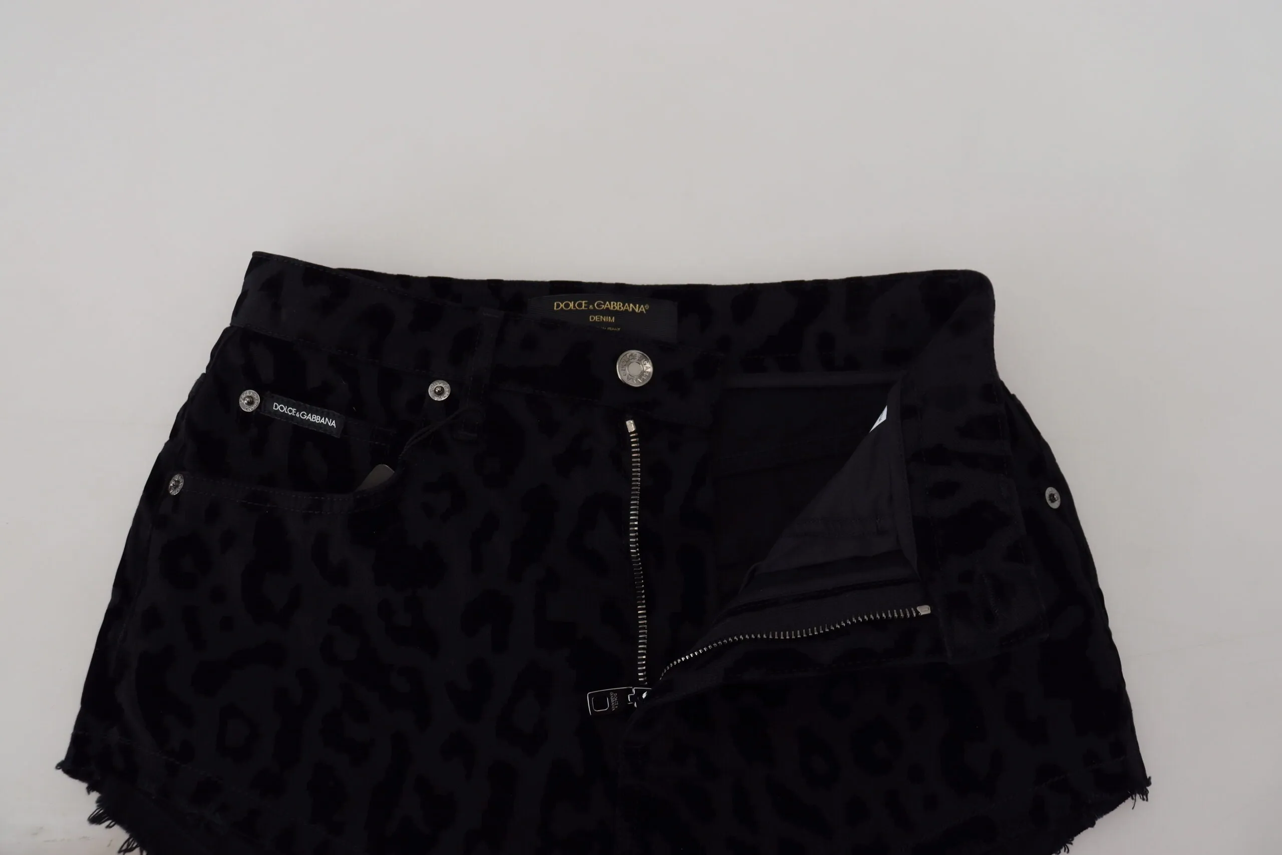 Black Denim Cotton Stretch Hot Pants Shorts sold by Lord & Taylor product image thumbnail 4