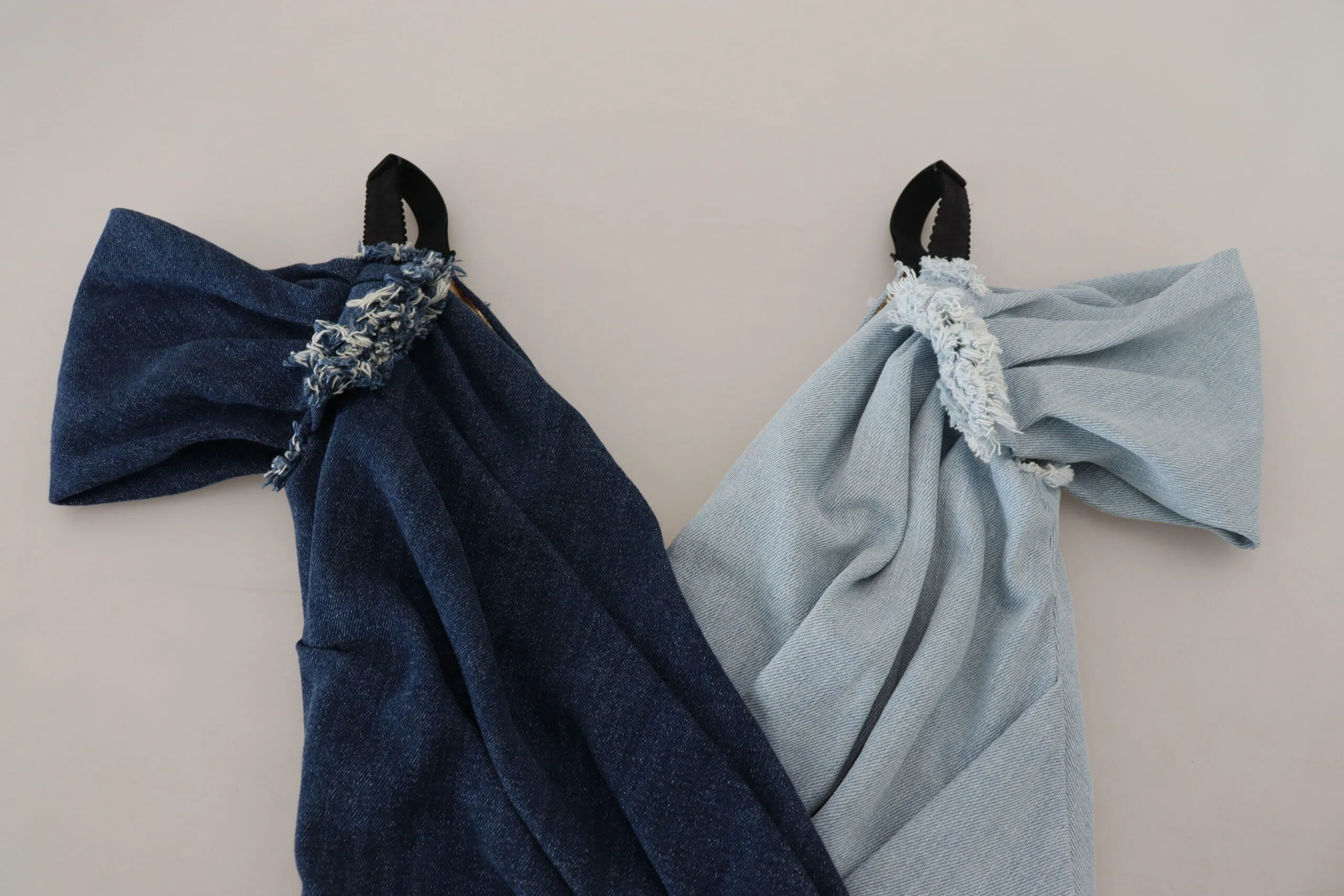 Two Tone Blue Patchwork Denim Mini Dress sold by Lord & Taylor product image thumbnail 5