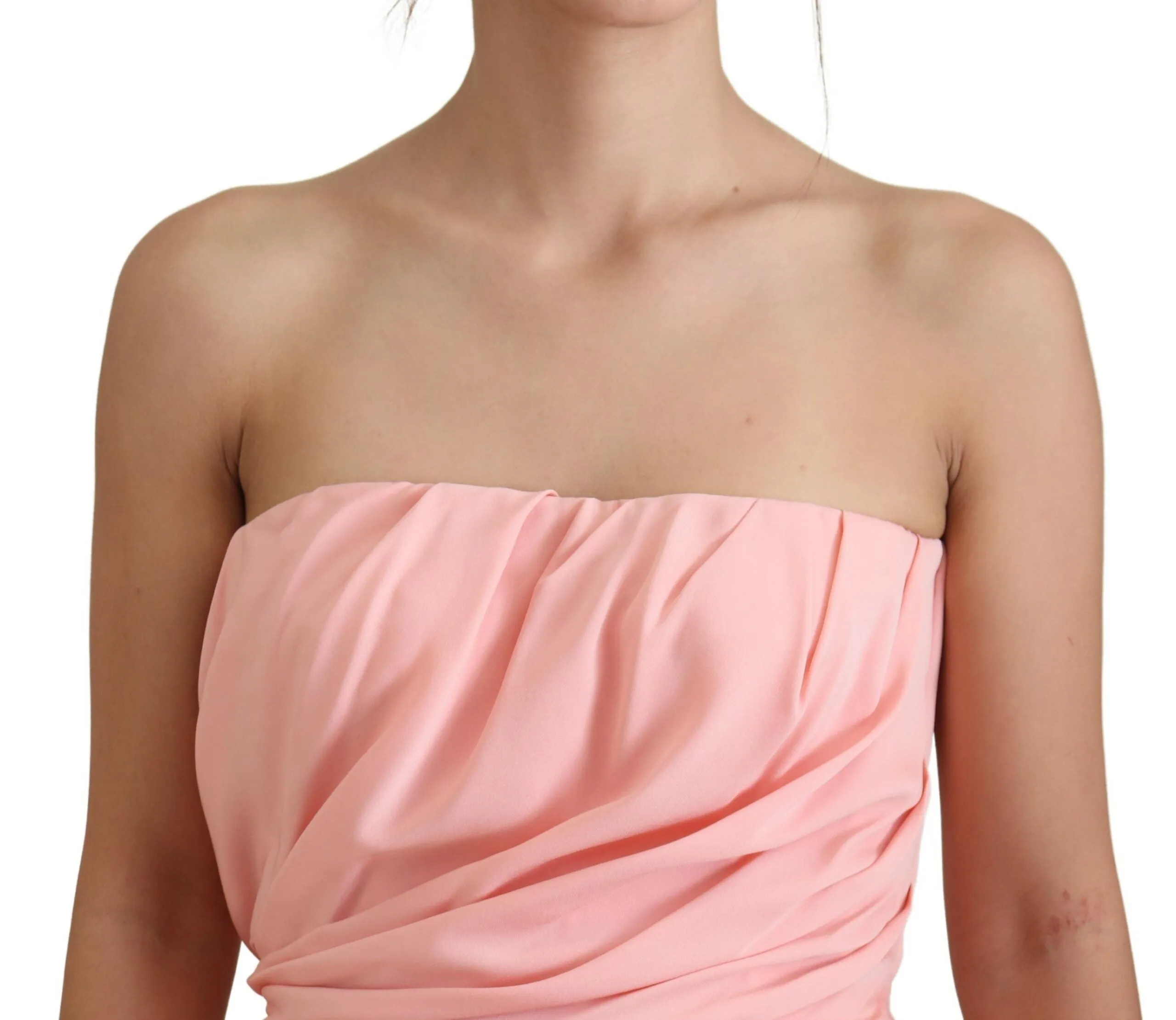 Pink Silk Stretch Strapless Sheath Dress sold by Lord & Taylor product image thumbnail 4