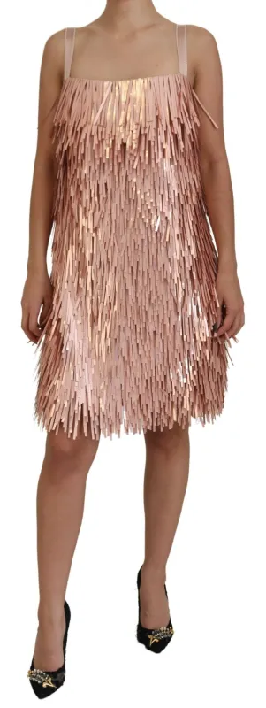Pink Tinsel Sleeveless Shift A-line Dress sold by Lord & Taylor