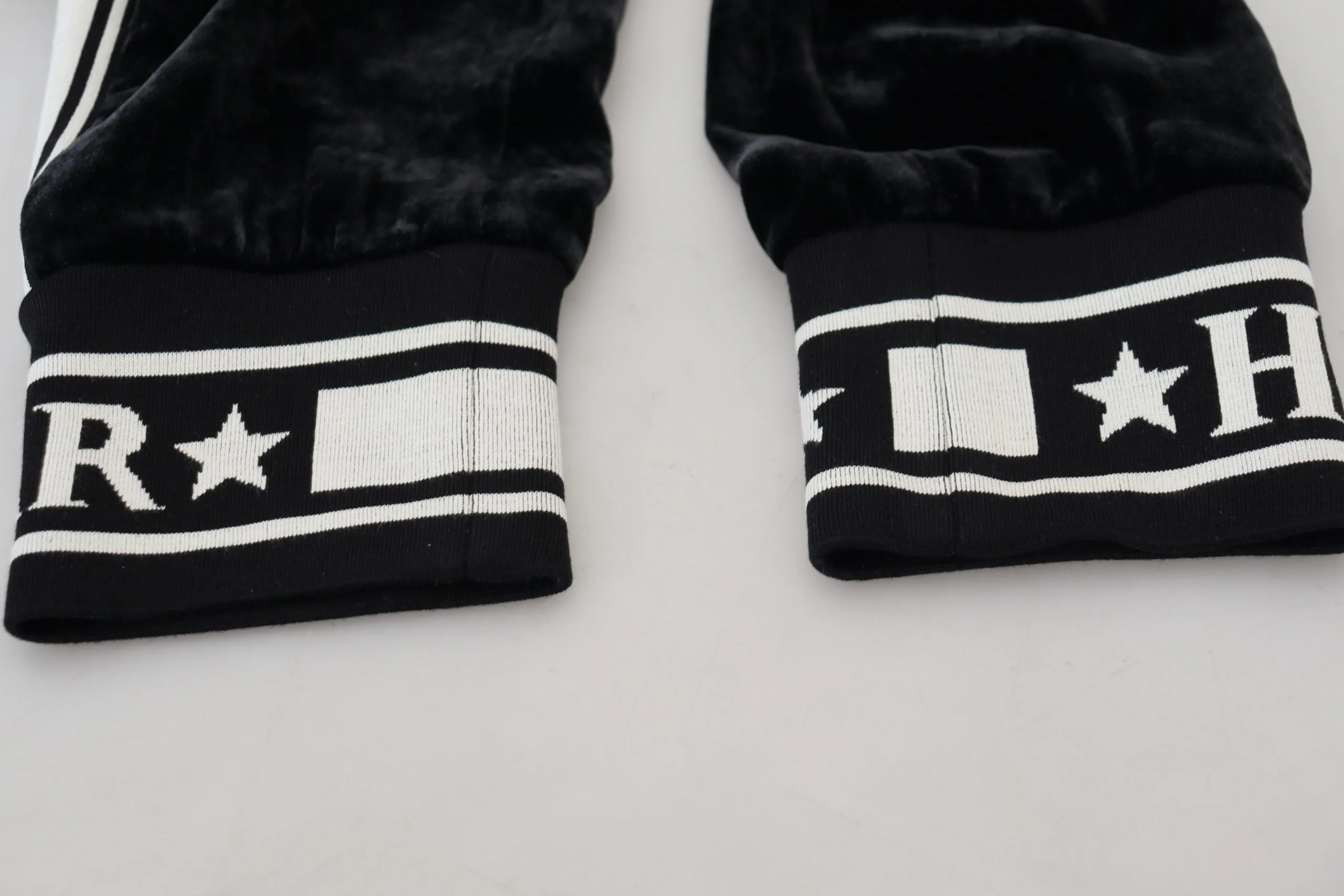 Black DG Logo Velvet Trouser Pants sold by Lord & Taylor product image thumbnail 5