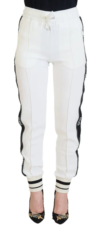 White DG Logo Sweatpants Pants sold by Lord & Taylor
