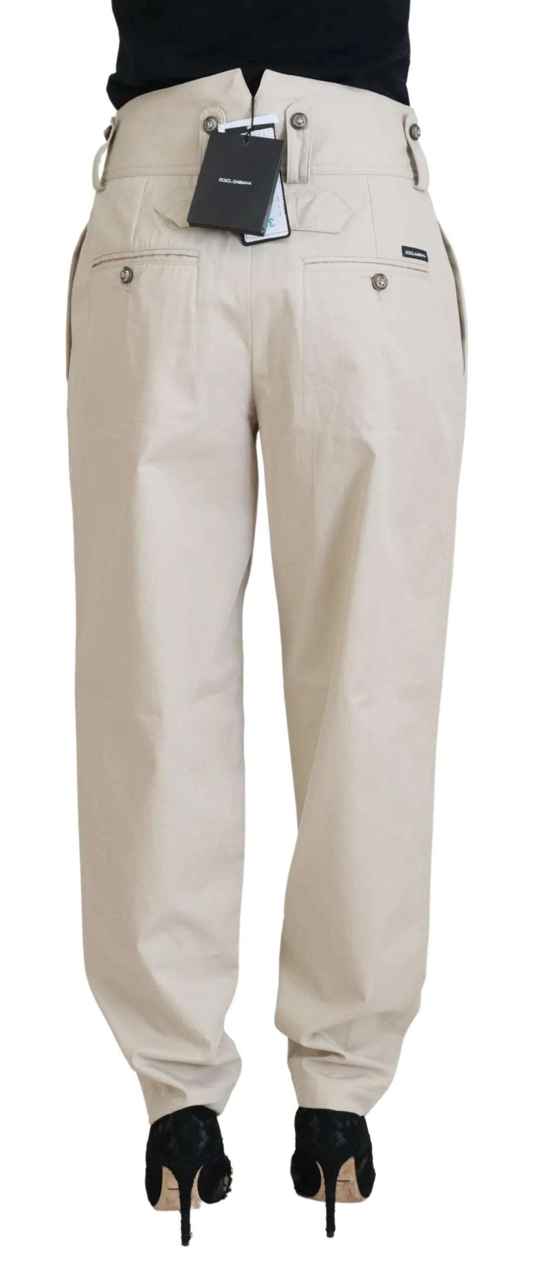 Beige Cotton Women Cargo Pants sold by Lord & Taylor product image thumbnail 3