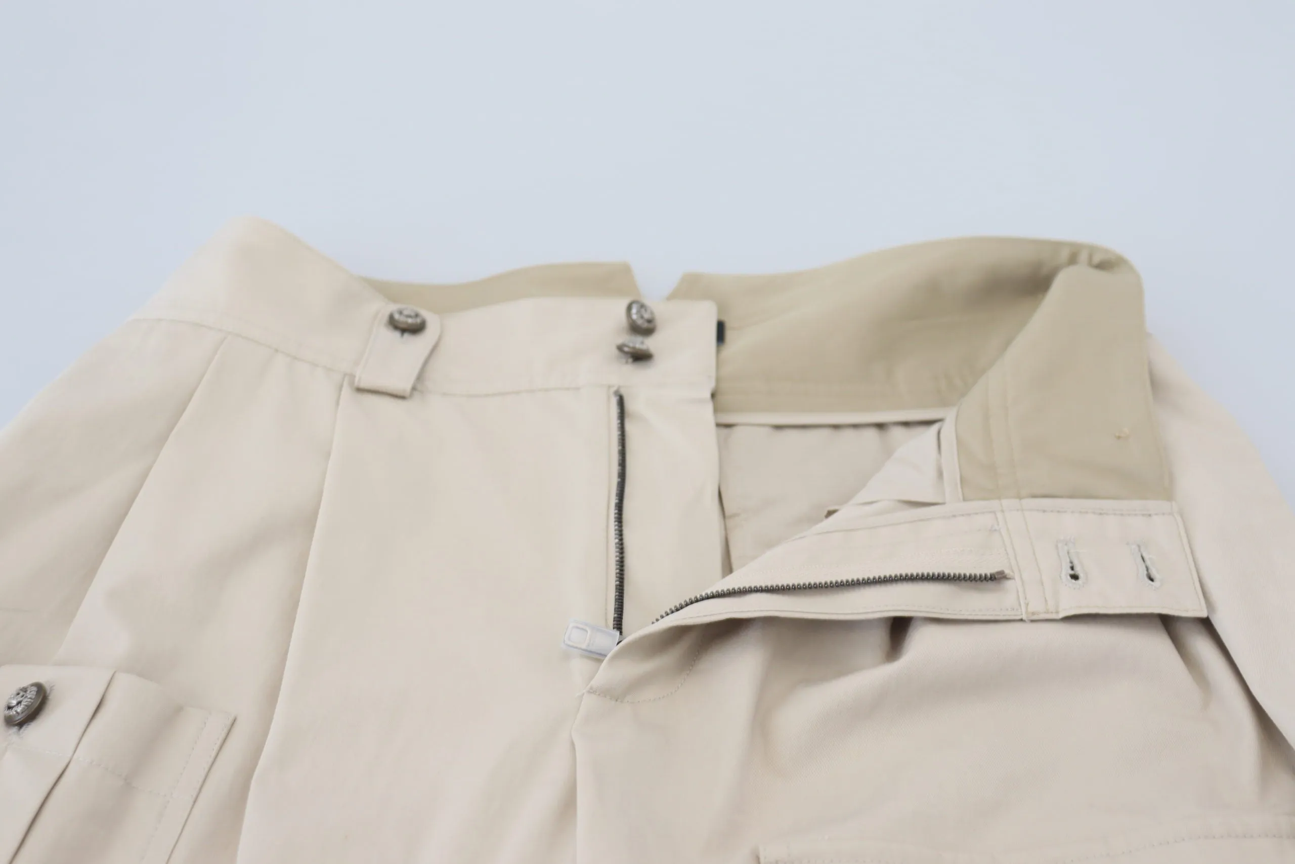 Beige Cotton Women Cargo Pants sold by Lord & Taylor product image thumbnail 4