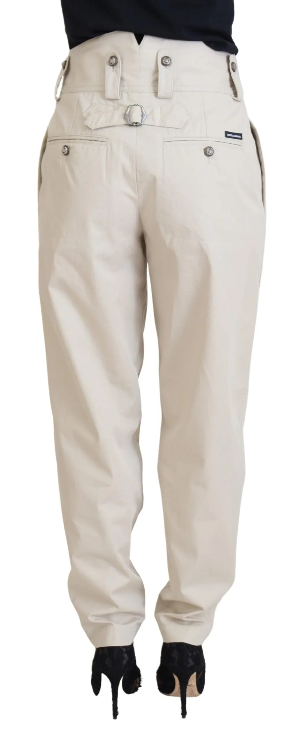 Beige High Waist Women Pants sold by Lord & Taylor product image thumbnail 3