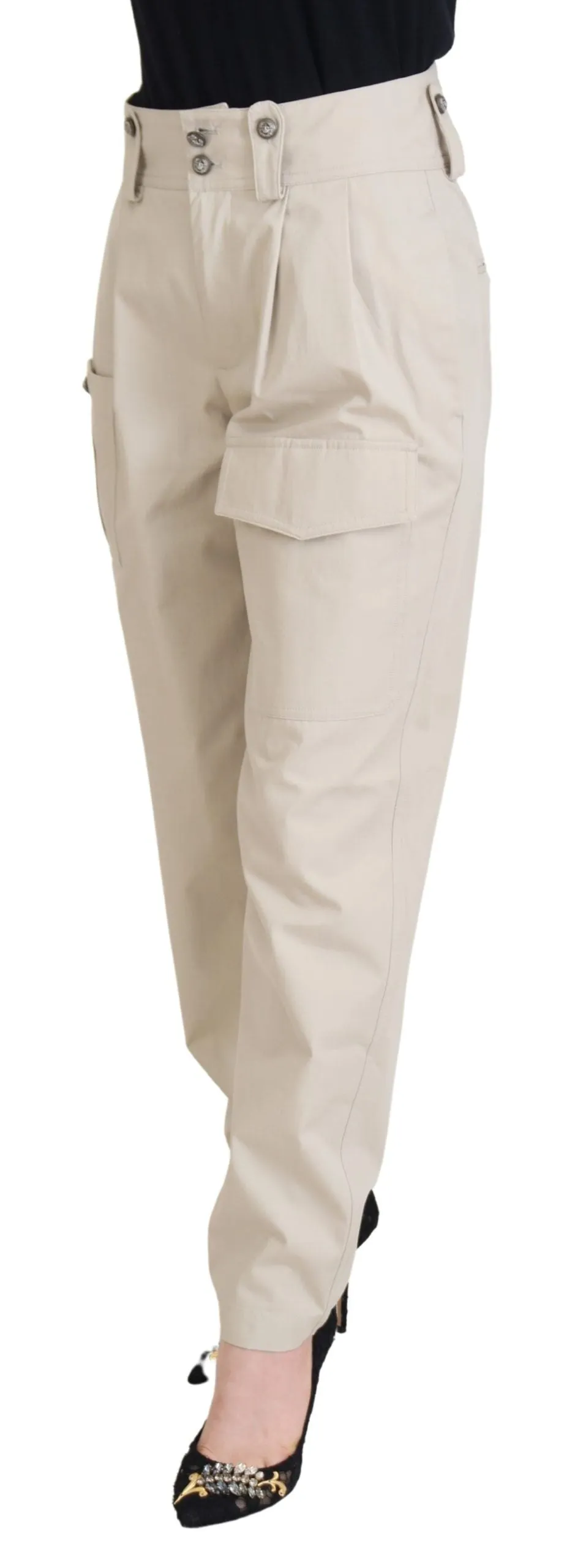 Beige High Waist Women Pants sold by Lord & Taylor product image thumbnail 2