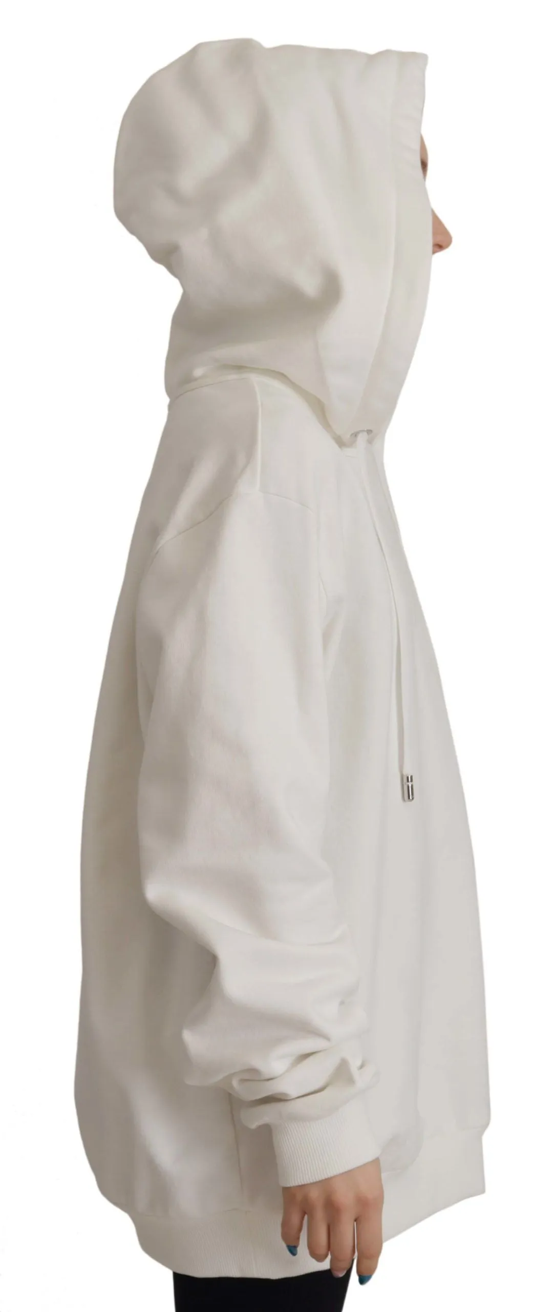 White Hoodie Pullover Embroidered Sweater sold by Lord & Taylor product image thumbnail 3