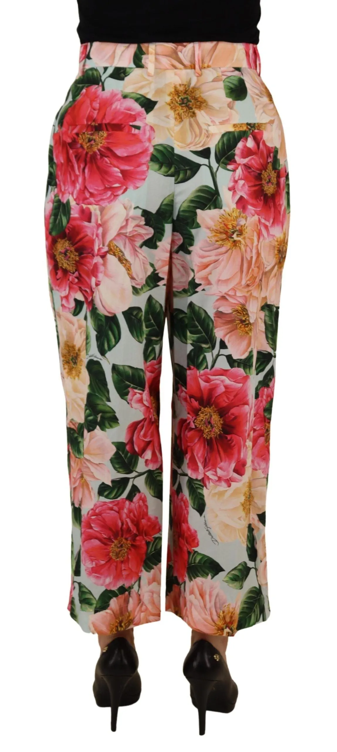 Multicolor Flora Printed High Waist Cropped Trouser Pants sold by Lord & Taylor product image thumbnail 3