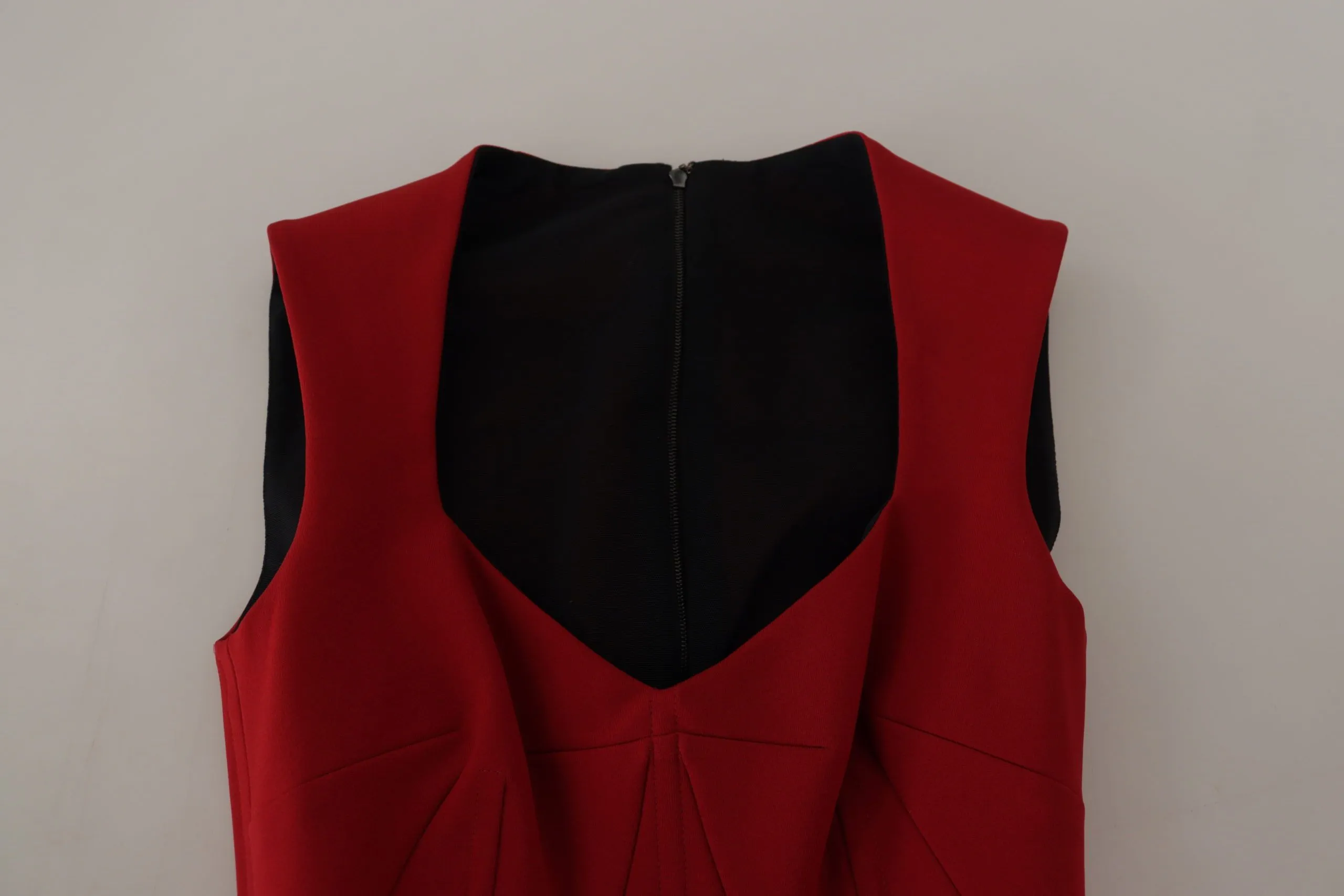 Red Sweetheart Neck Bodycon Midi Dress sold by Lord & Taylor product image thumbnail 5