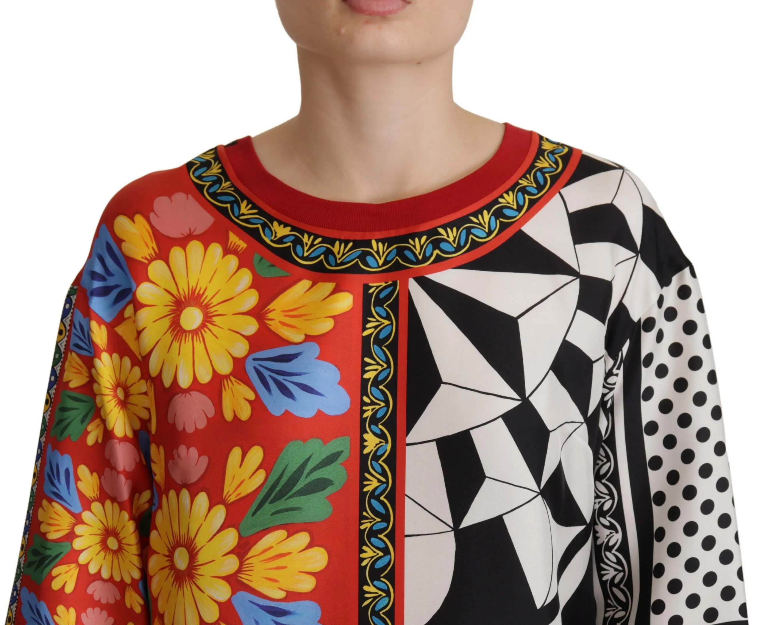 Multicolor Printed Baroque Loose Long Sleeve sold by Lord & Taylor product image thumbnail 4