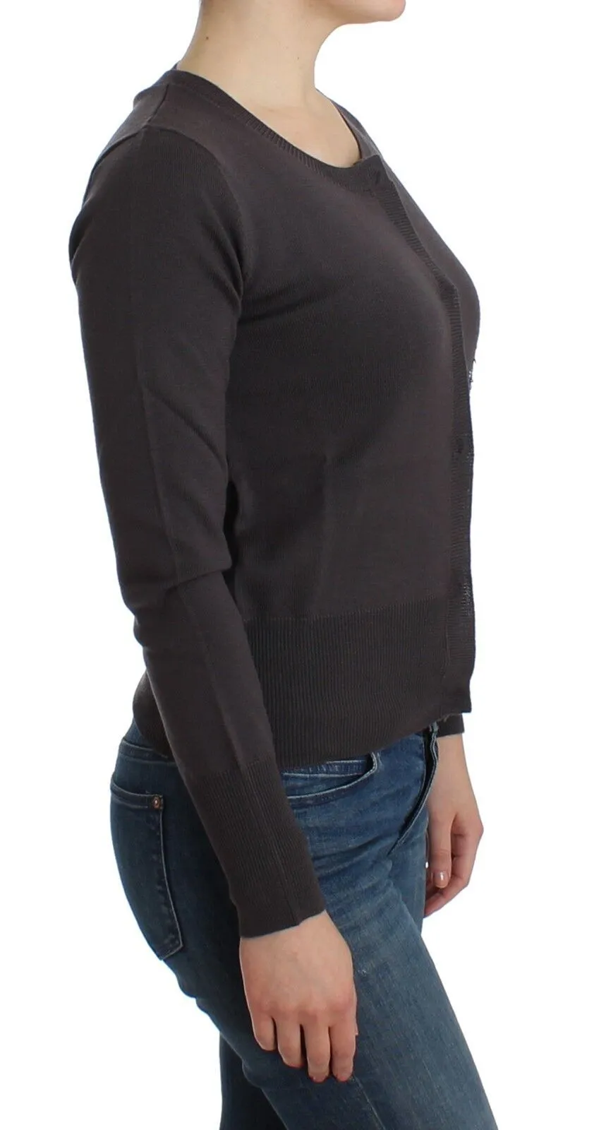 Purple Wool Sequined Cardigan Knit Sweater sold by Lord & Taylor product image thumbnail 4