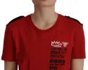 Red Amor Vincit Omnia Crewneck T-shirt sold by Lord & Taylor