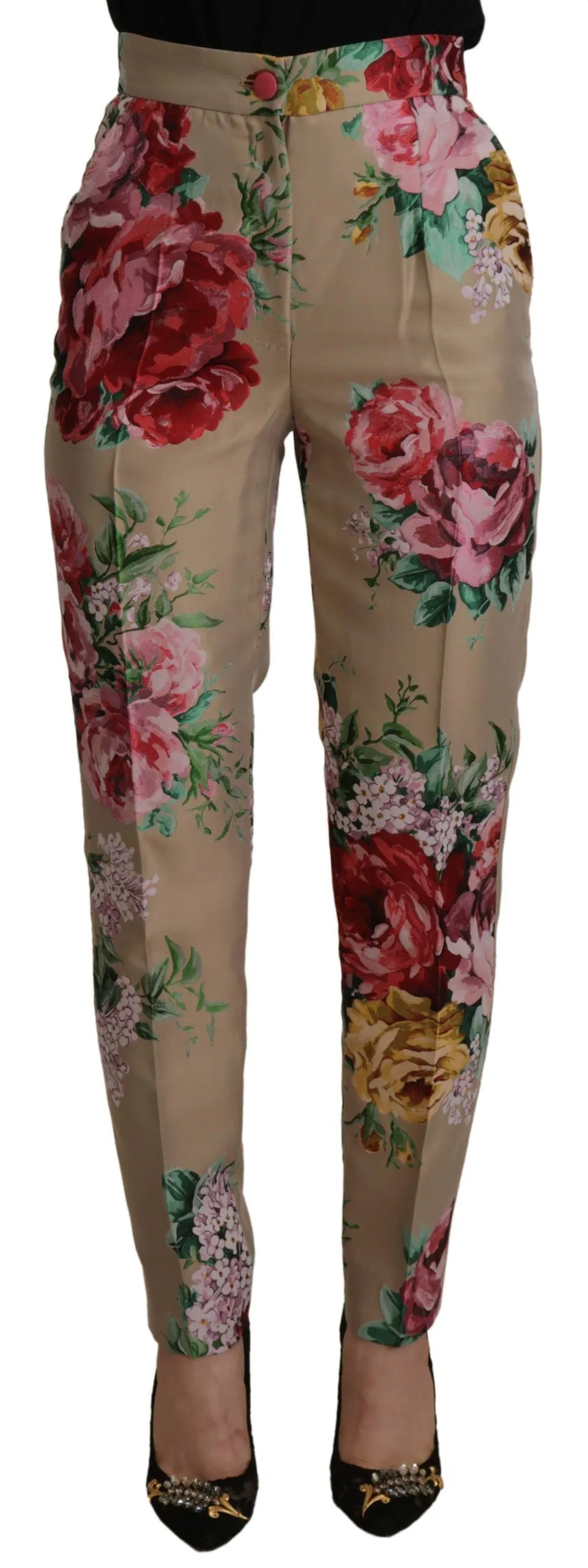 Beige Floral Dress Formal High Waist Pants sold by Lord & Taylor