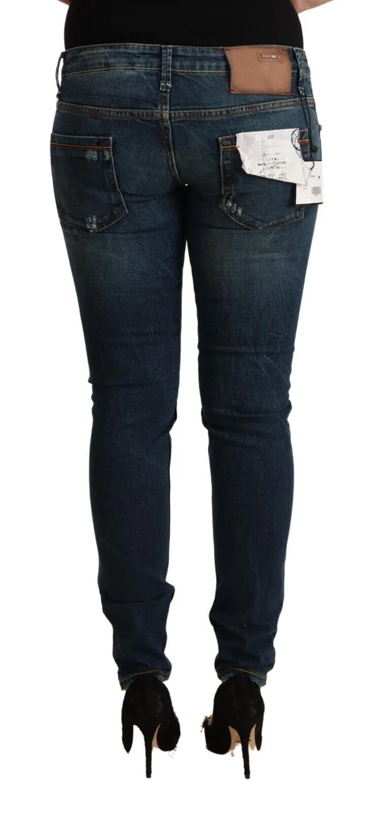 Blue Washed Low Waist Slim Fit Denim Jeans sold by Lord & Taylor product image thumbnail 3