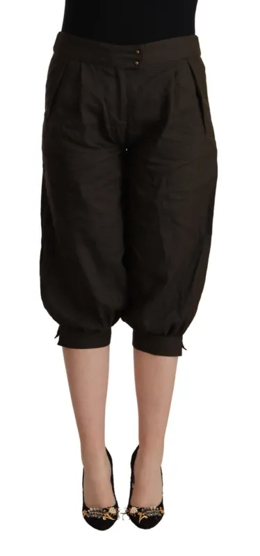Brown Viscose Cropped Harem Pants sold by Lord & Taylor
