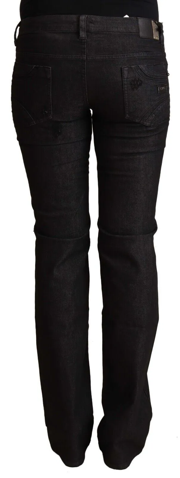 Black Cotton Low Waist Skinny Jeans sold by Lord & Taylor product image thumbnail 3