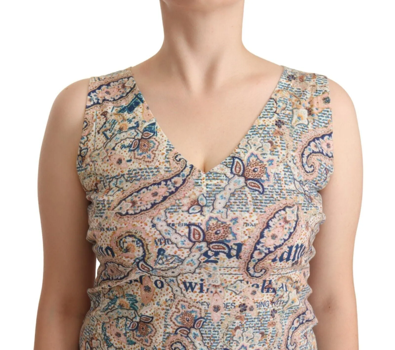 Multicolor Cotton Sleeveless V-neck Tank Top sold by Lord & Taylor product image thumbnail 4
