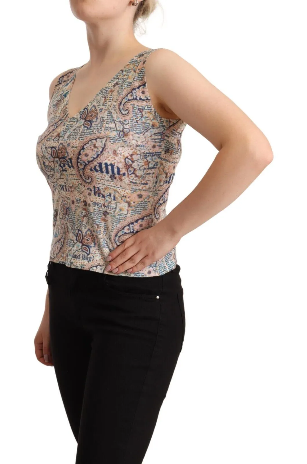 Multicolor Cotton Sleeveless V-neck Tank Top sold by Lord & Taylor product image thumbnail 2