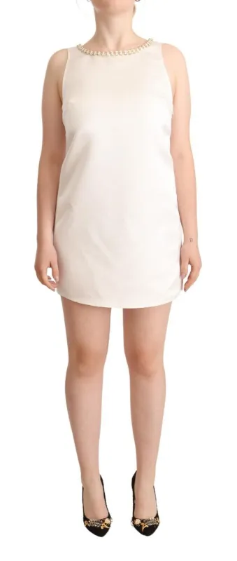 White Polyester Sleeveless Mini Shift Dress sold by Lord & Taylor