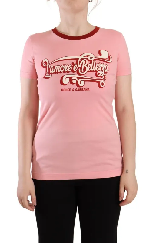 Pink Cotton Short Sleeves Crewneck T-shirt Top sold by Lord & Taylor