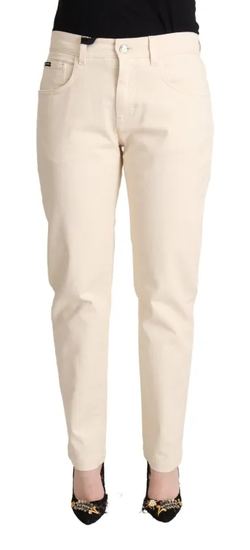 White Cotton Skinny Denim Women Jeans Pants sold by Lord & Taylor