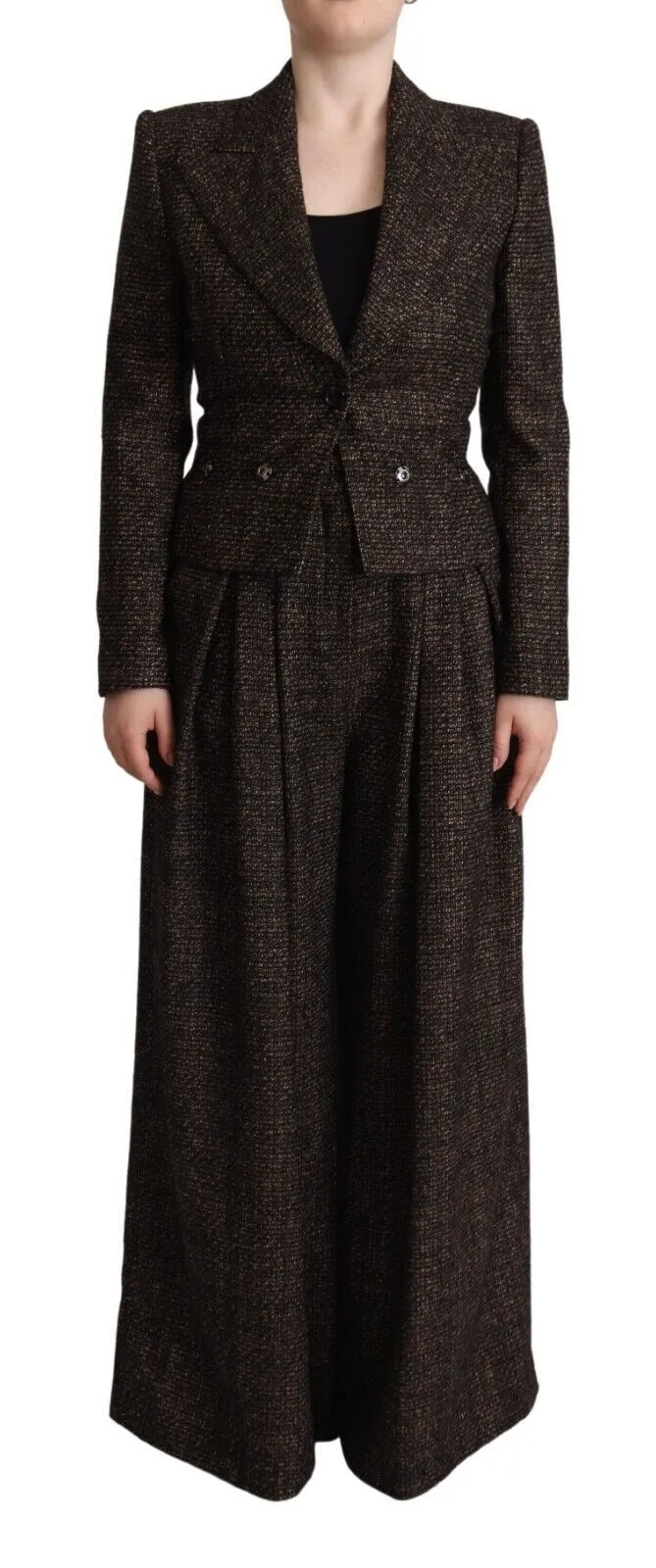 Dark Brown Wool Single Breasted 2 Pc Jacket Pants sold by Lord & Taylor