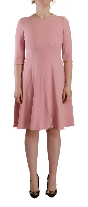 Pink 3/4 Sleeves Viscose Blend A-line Dress sold by Lord & Taylor
