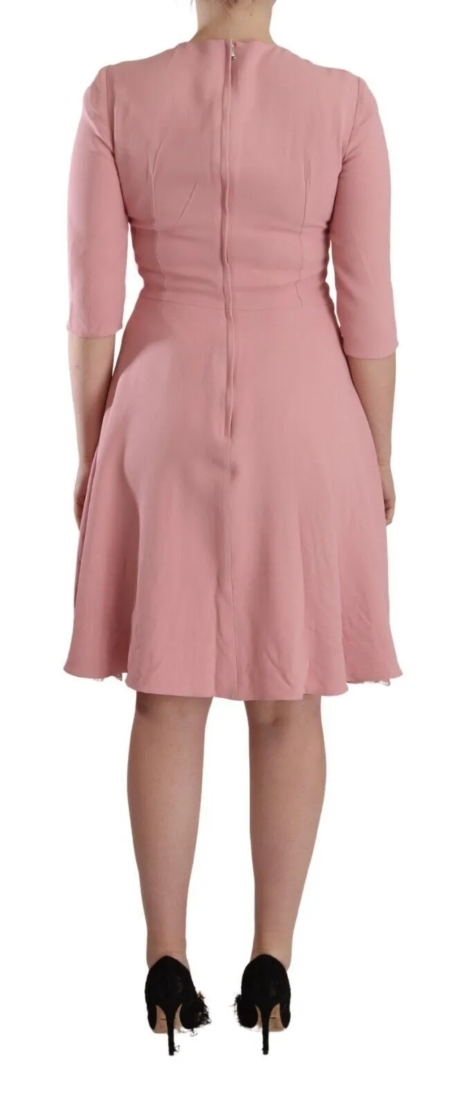 Pink 3/4 Sleeves Viscose Blend A-line Dress sold by Lord & Taylor product image thumbnail 3