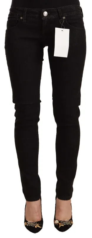 Black Cotton Low Waist Skinny Denim Jeans sold by Lord & Taylor