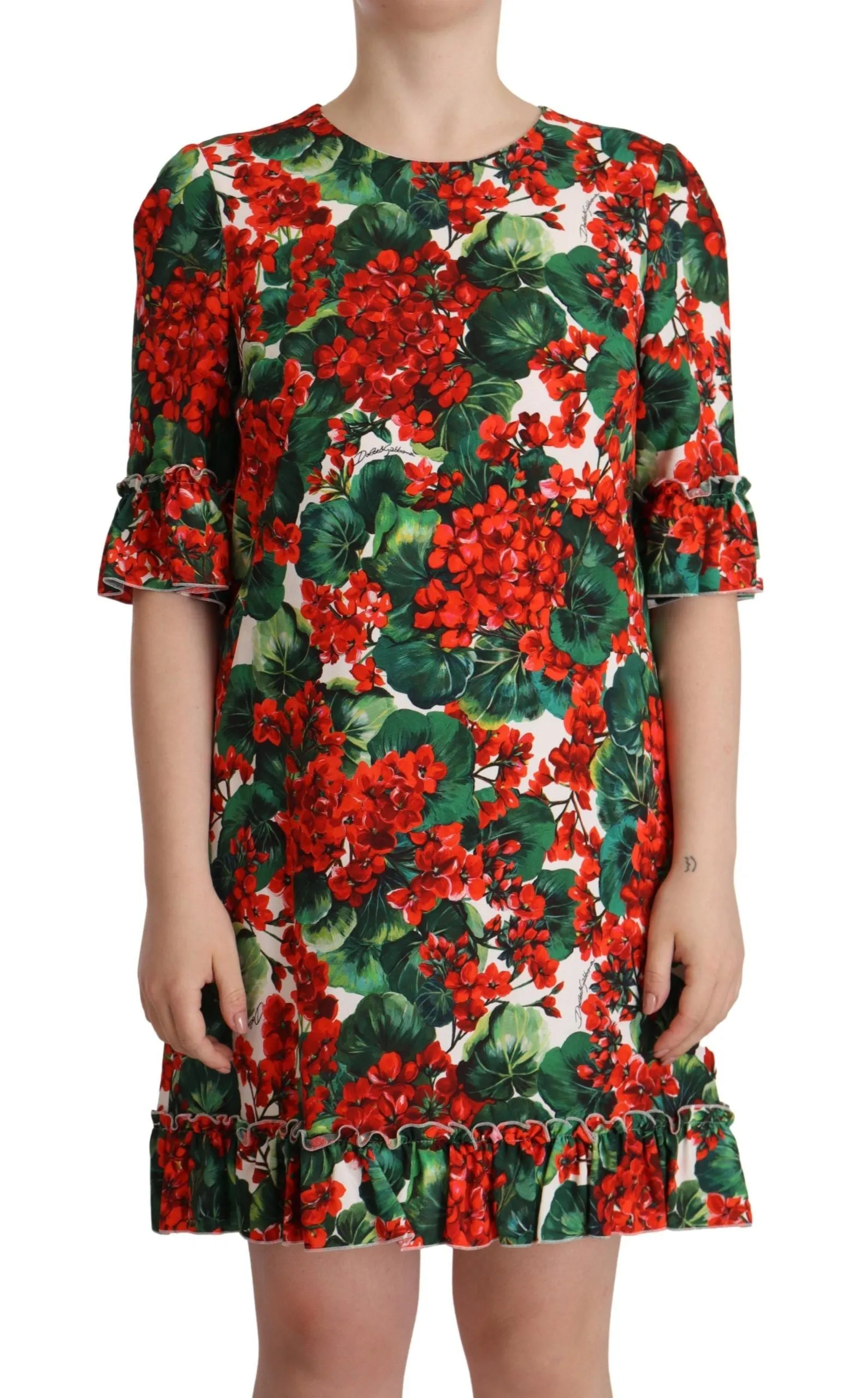 Multicolor Red Floral Shift Gown Dress sold by Lord & Taylor