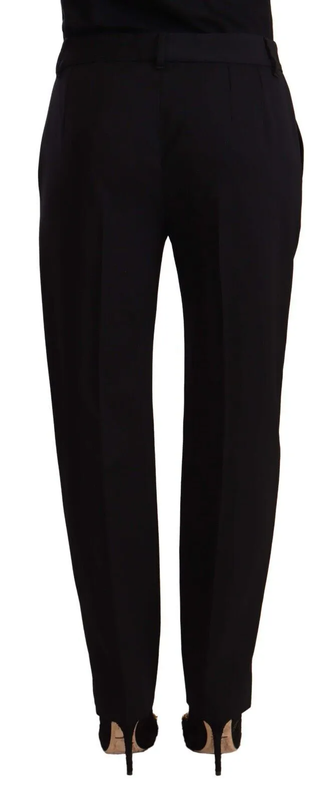 Black Mid Waist Skinny Trouser Wool Pants sold by Lord & Taylor product image thumbnail 3