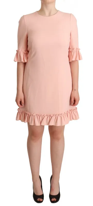 Pink Ruffled Sleeves Viscose Sheath Dress sold by Lord & Taylor