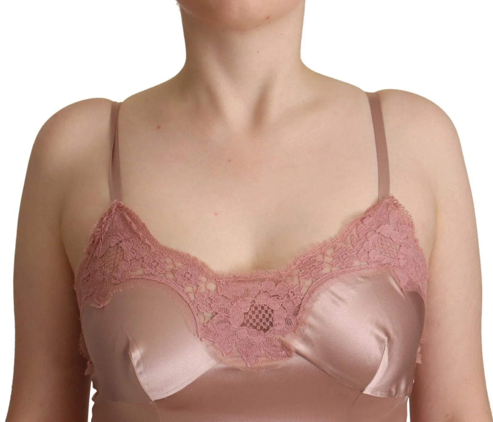 Pink Lace Long Bodycon Maxi Polyester Dress sold by Lord & Taylor product image thumbnail 4