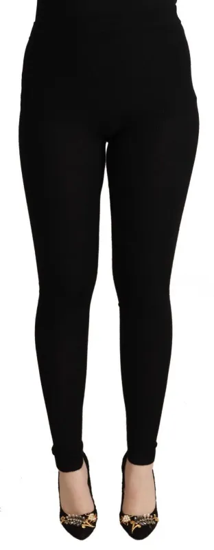 Black Cashmere Stretch Waist Tights Pants sold by Lord & Taylor