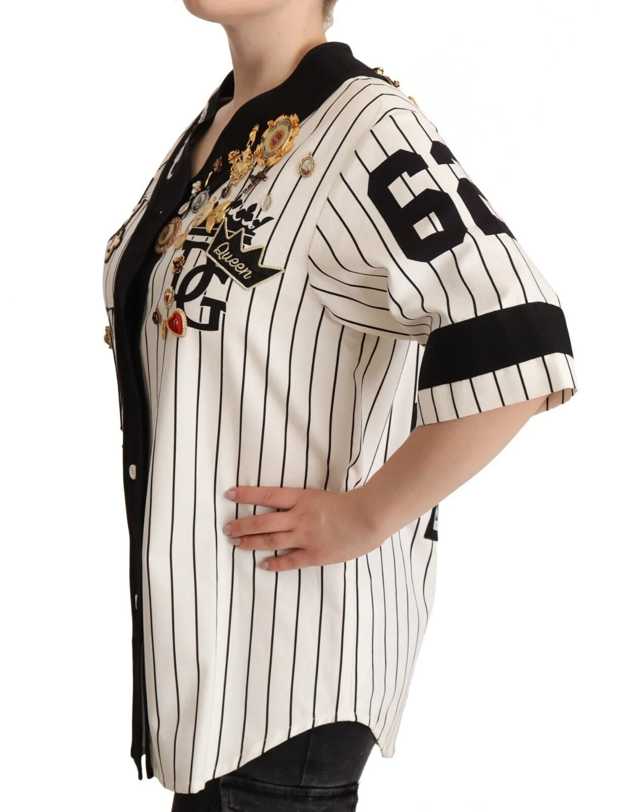 White Cotton Crystal Charms Amore Shirt sold by Lord & Taylor product image thumbnail 2